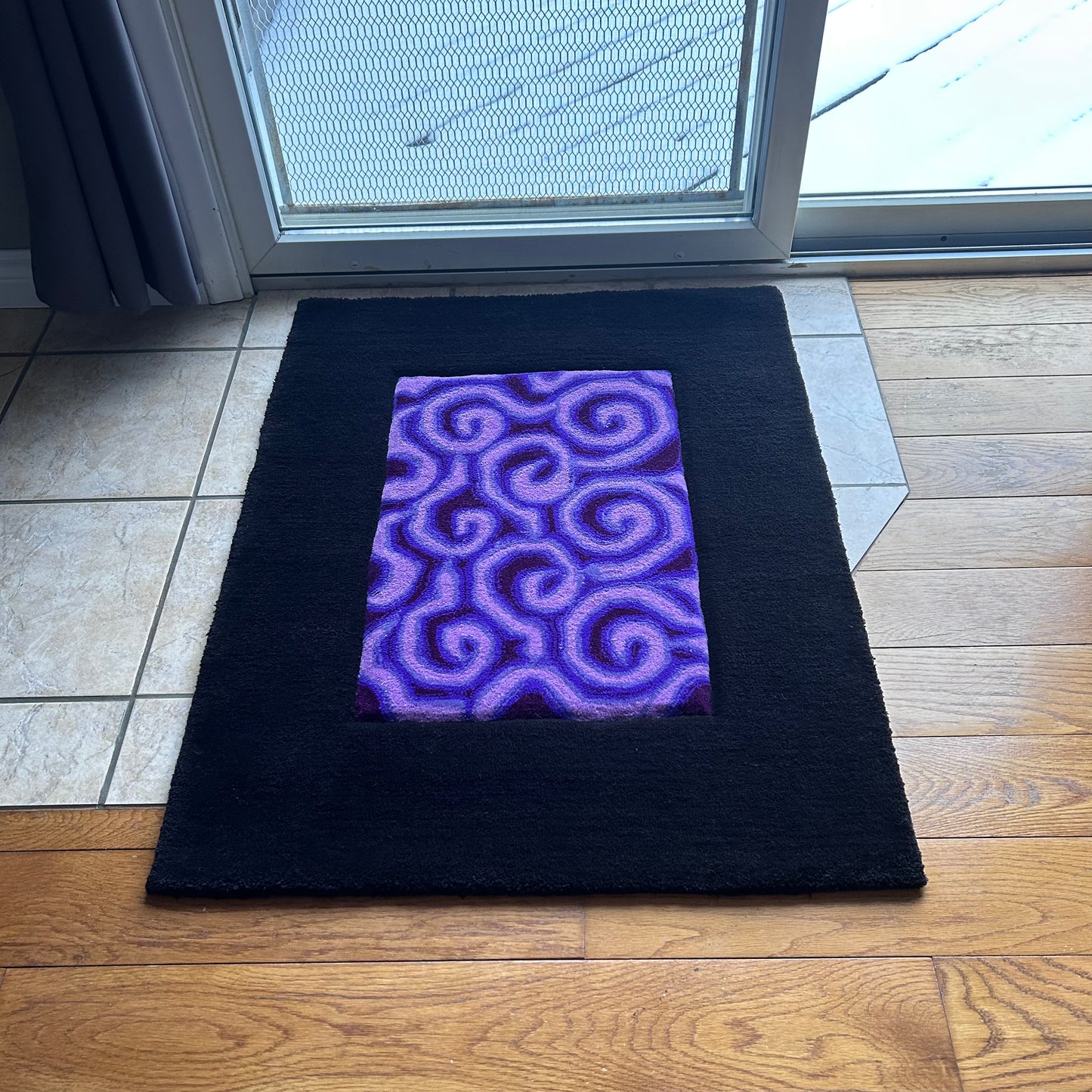 Nether Portal Tufted Rug (Ready to Ship)