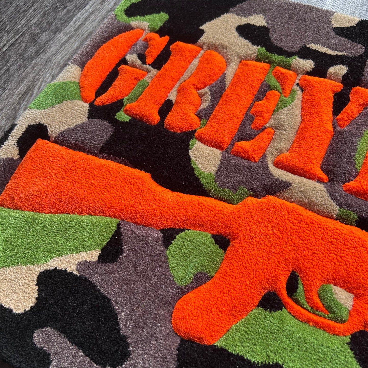 GREYFIVENINE Ak-47 Tufted Rug (Ready to Ship)