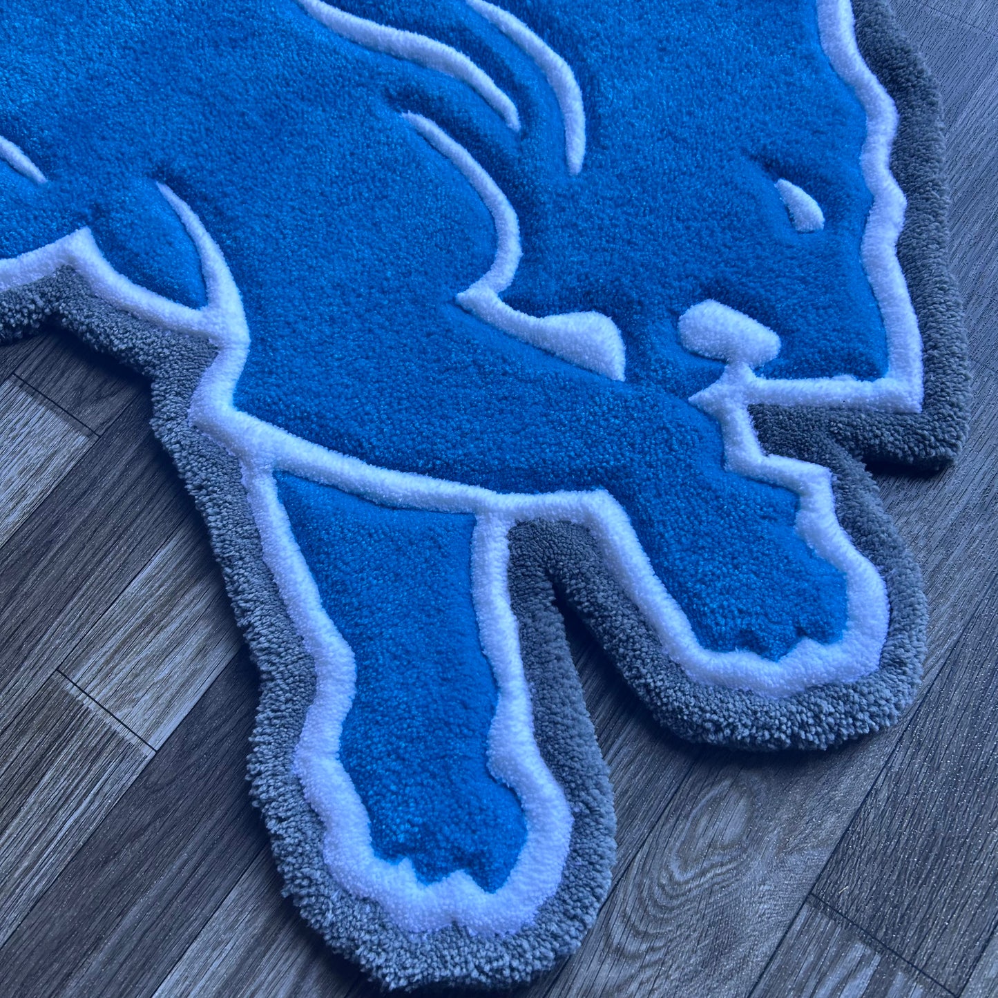 Detroit Lions Tufted Rug (Ready to Ship)