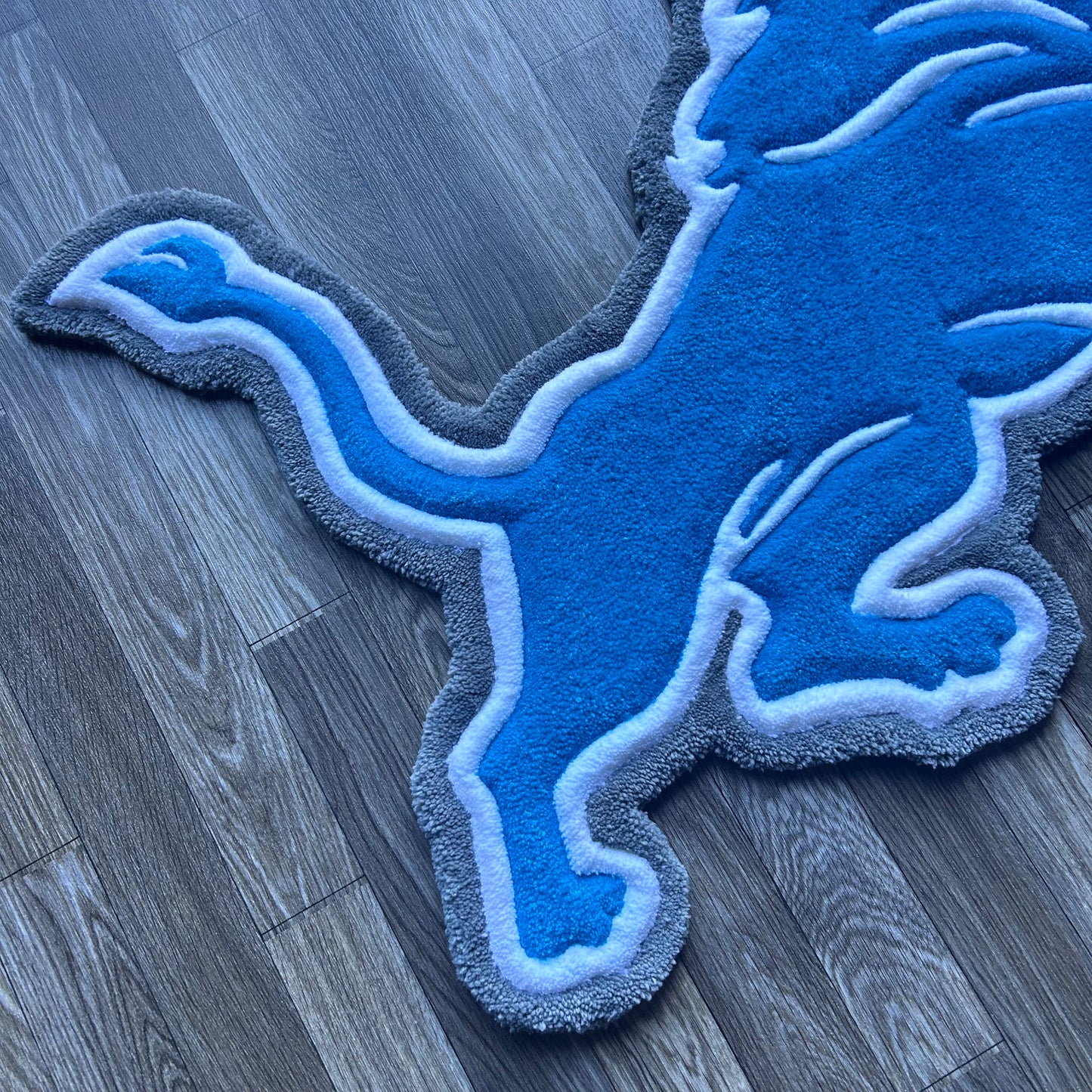 Detroit Lions Tufted Rug (Ready to Ship)