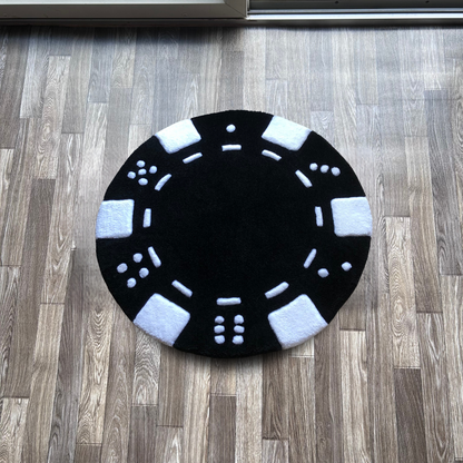 Poker Chip Tufted Rug (Made to Order)