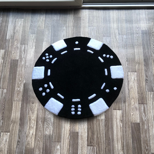 Poker Chip Tufted Rug (Made to Order)