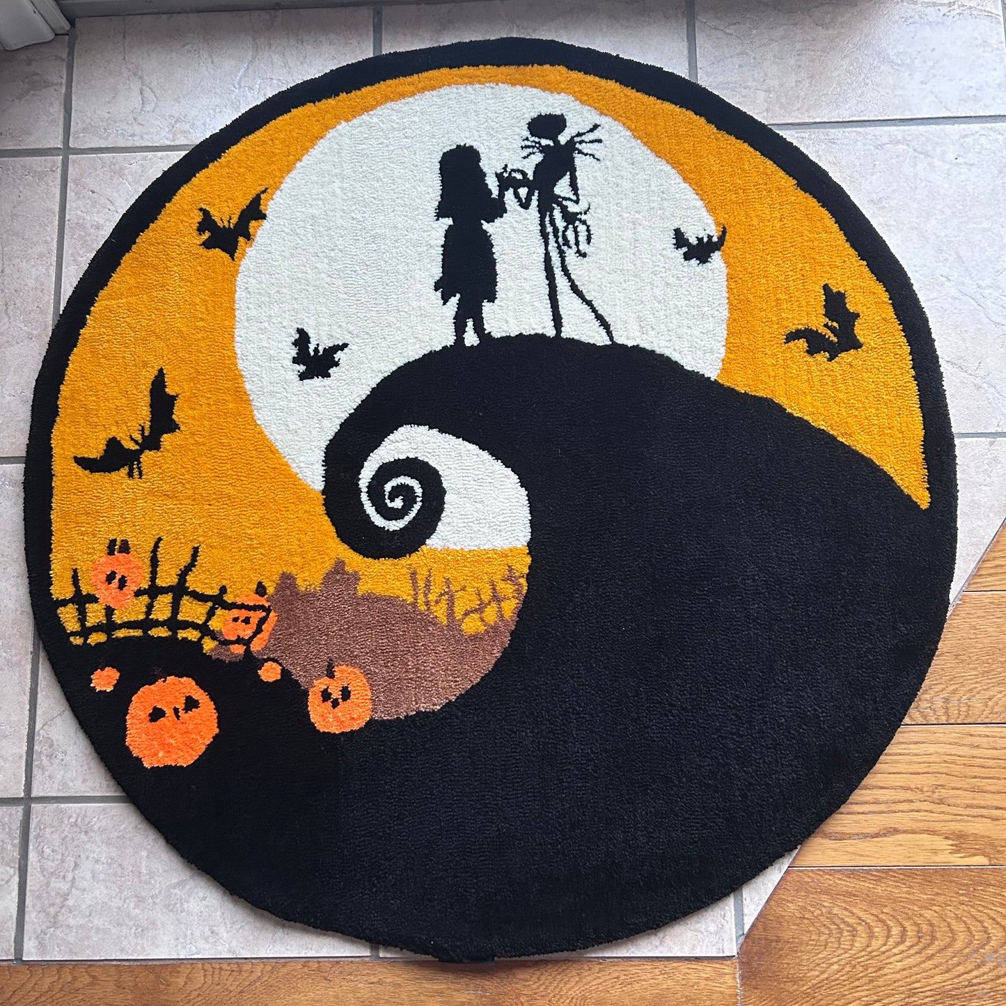 Nightmare Before Christmas Tufted Rug (Ready to Ship)