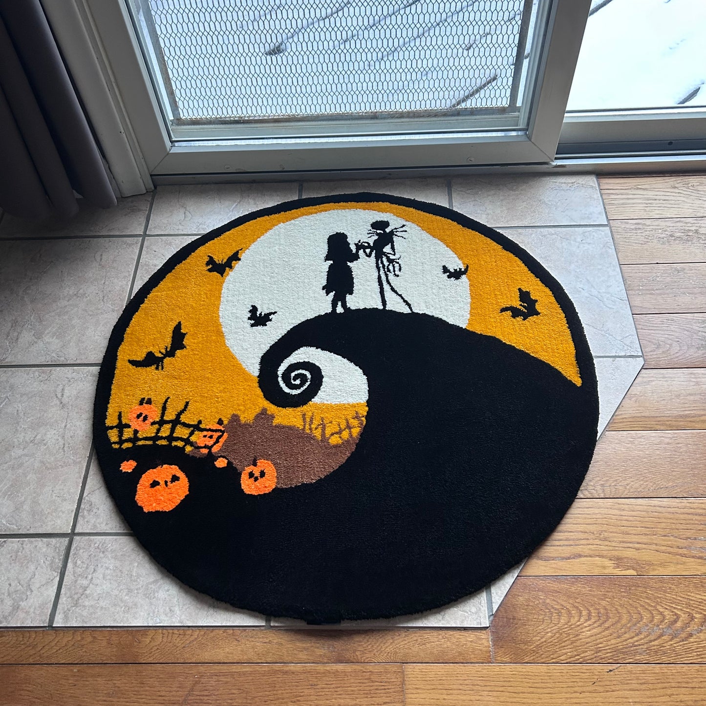Nightmare Before Christmas Tufted Rug (Ready to Ship)