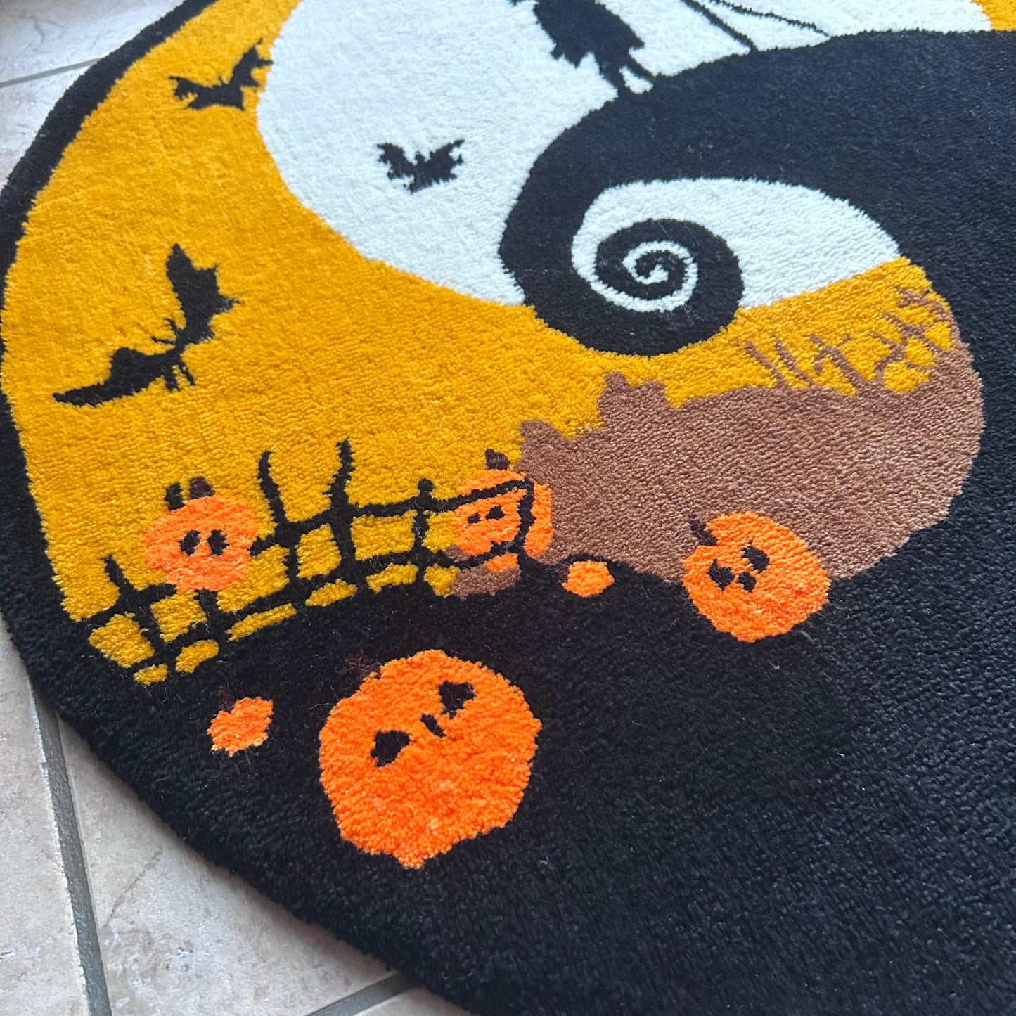 Nightmare Before Christmas Tufted Rug (Ready to Ship)