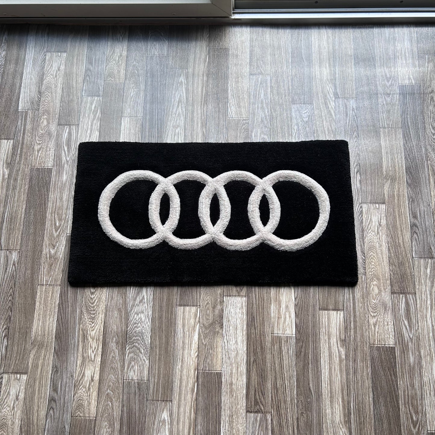 Audi Logo Tufted Rug (Made to Order)