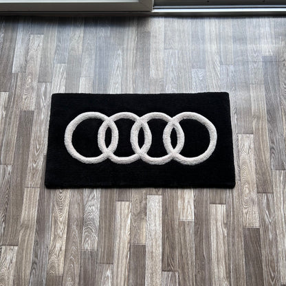 Audi Logo Tufted Rug (Made to Order)