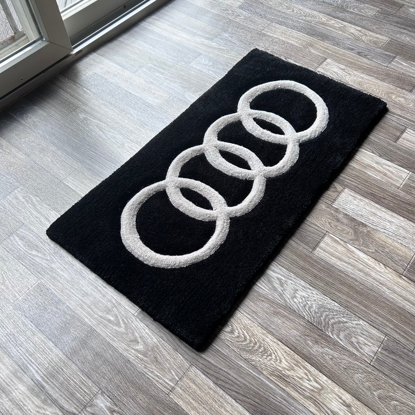 Audi Logo Tufted Rug (Made to Order)