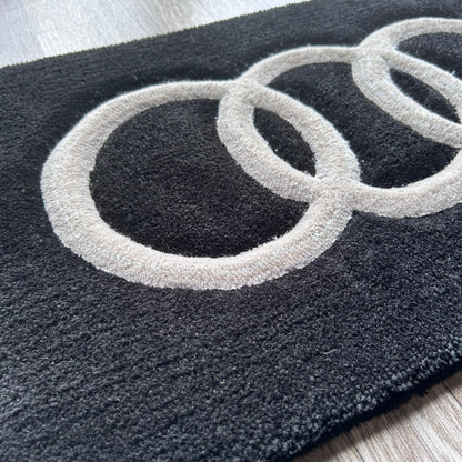 Audi Logo Tufted Rug (Made to Order)