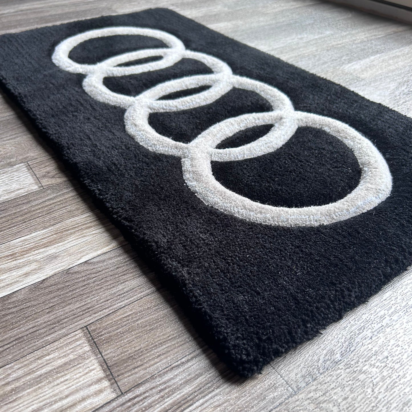 Audi Logo Tufted Rug (Made to Order)