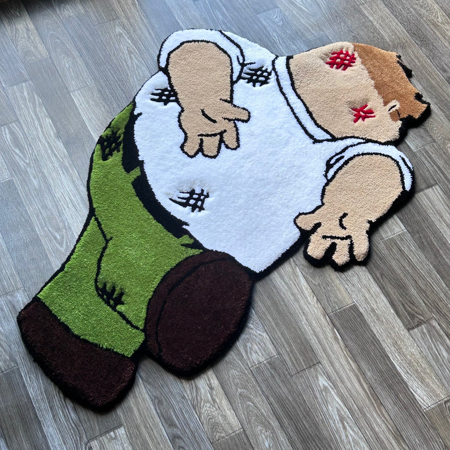 Peter Griffin Tufted Rug (Ready to Ship)