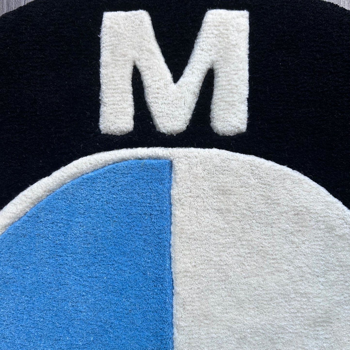 BMW Logo Tufted Rug (Ready to Ship)