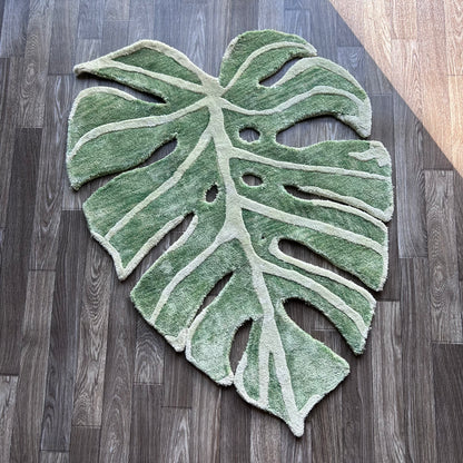 Monstera Leaf Tufted Rug (Ready to Ship)