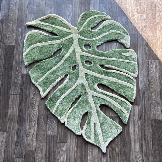 Monstera Leaf Tufted Rug (Ready to Ship)