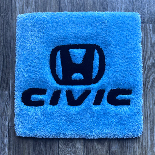 Honda Civic Logo Tufted Rug (Made to Order)