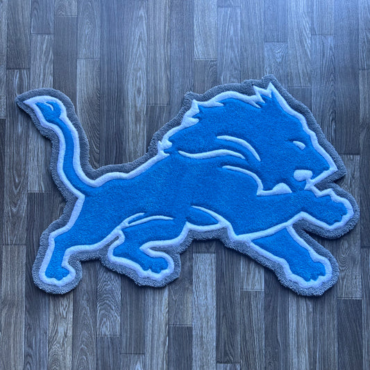 Detroit Lions Tufted Rug (Ready to Ship)