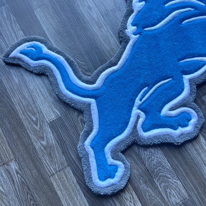 Detroit Lions Tufted Rug (Ready to Ship)