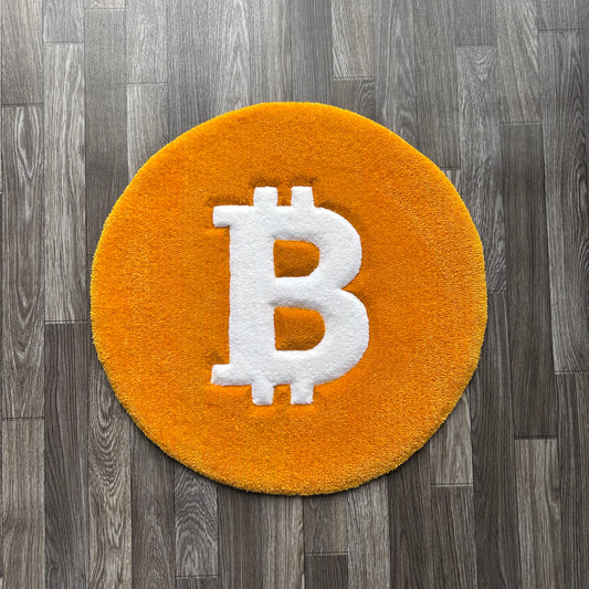 Bitcoin Tufted Rug (Ready to Ship)