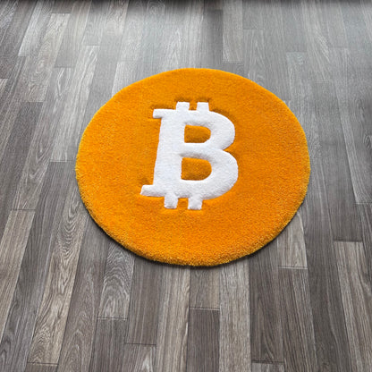 Bitcoin Tufted Rug (Ready to Ship)