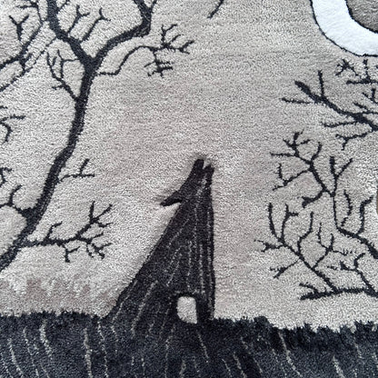 Tufted Wolf Rug (Made to Order)