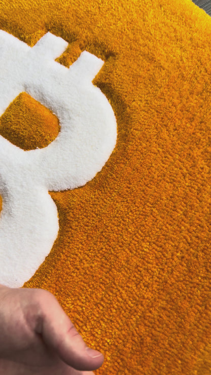 Bitcoin Tufted Rug (Ready to Ship)