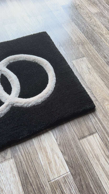 Audi Logo Tufted Rug (Made to Order)