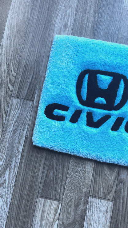Honda Civic Logo Tufted Rug (Made to Order)