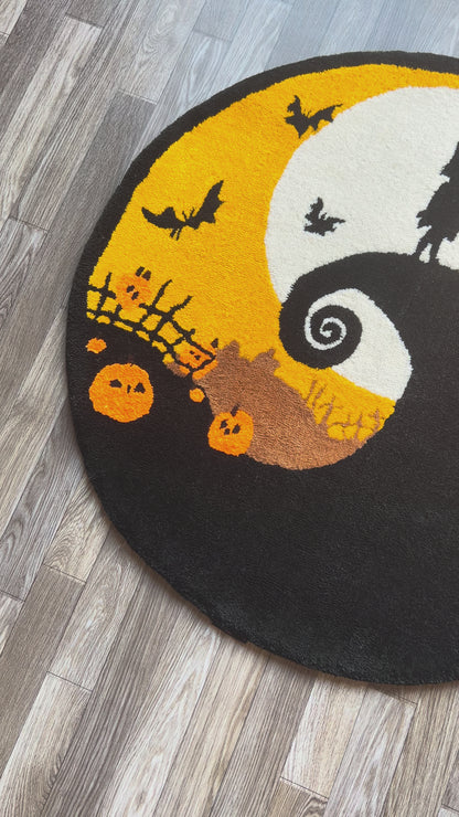 Nightmare Before Christmas Tufted Rug (Ready to Ship)