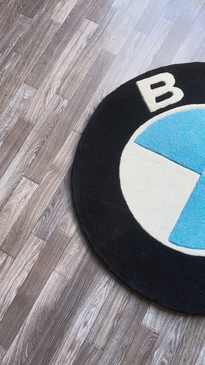 BMW Logo Tufted Rug (Ready to Ship)
