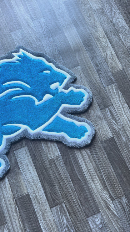 Detroit Lions Tufted Rug (Ready to Ship)